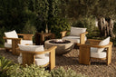 Emberstone Outdoor Fire Table - Natural Concrete Natural Gas