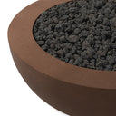 Solara Bronson Outdoor Fire Table - Clay Concrete Natural Gas