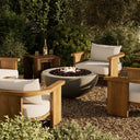 Emberstone Outdoor Fire Table - Pewter Concrete Propane