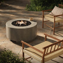 Aveline Outdoor Fire Table - Pewter Concrete Natural Gas