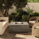 Verity Outdoor Fire Table - Pewter Concrete Natural Gas