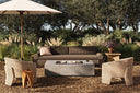 Luxe Kenton Outdoor Fire Table - Pewter Concrete Natural Gas