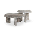 Harmony Dakota Nesting Coffee Tables - Dark Taupe Marble Solid
