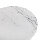 Nova Jocelyn End Table - Veined White Marble