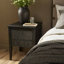 Verity Bush Nightstand - Distressed Black