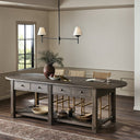 Aveline Elise Kitchen Island - Weathered Hazel Oak Veneer