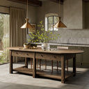 Aveline Elise Kitchen Island - Spiced Oak Veneer