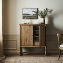 Verity Bari Bar Cabinet - Weathered Oak