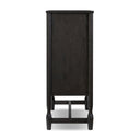 Verity Bari Bar Cabinet - Cracked Smoked Black