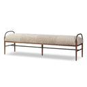 Aveline Accent Bench - 76 Beige Shearling