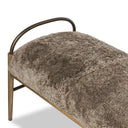 Aveline Accent Bench - 76 Taupe Shearling
