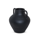 Luxe Living Atrani Vessel - Aged Black Terracotta