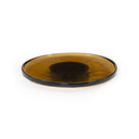 Luxe Living Suz Lazy Susan - Amber Cast Glass