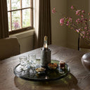 Luxe Living Suz Lazy Susan - Moss Cast Glass