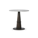 Cassian Bistro Table - Honed White Marble