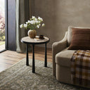 Aveline Billings End Table - Fossil Marble