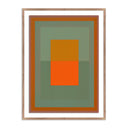 Resonance Q by David Grey - 36X48 Rustic Walnut