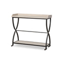 Aveline Six Beers Table - Travertine