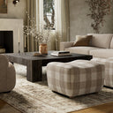 Luxe Kylo Ottoman - Dresden Pebble