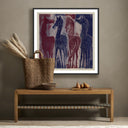 Cobalt Blood by Pepi Sprohge - 40X40 Black Maple