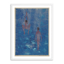 Serene Waters Swimmers by Pepi Sprohge - 24X32 White Maple