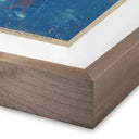 Serene Waters Swimmers by Pepi Sprohge - 30X40 Rustic Walnut