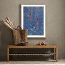Serene Waters Swimmers by Pepi Sprohge - 30X40 Rustic Walnut