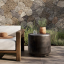 Celestia Venetia Outdoor End Table - Distressed Bronze
