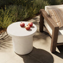 Verano Outdoor End Table - Plaster Molded Concrete