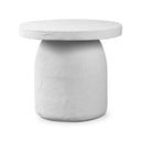 Verano Outdoor End Table - Plaster Molded Concrete