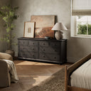 Stratus Wide Dresser - Smoked Black