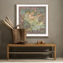 Luxe Artistry No Return by Pepi Sprohge - 40X40 Rustic Walnut