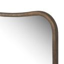 Luxe Living Patz Mantel Mirror - Antiqued Brass Aluminum