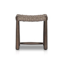 Verano Savio Outdoor Accent Stool - Dark Textured Woven