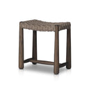 Verano Savio Outdoor Accent Stool - Dark Textured Woven