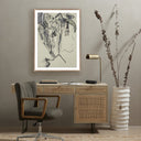 Aurelia Rubbings 5 by Fox Studios - 30X40 Rustic Walnut