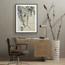 Aurelia Rubbings 5 by Fox Studios - 30X40 Black Maple