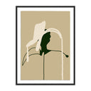 Celeste Stems 4 by Fox Studios - 40X60 Black Maple