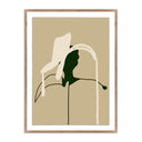 Celeste Stems 4 by Fox Studios - 30X40 Rustic Walnut