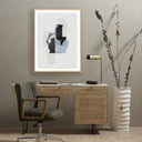 Elysian Monoprint 2 by Fox Studios - 30X40 White Oak Floater