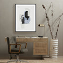 Elysian Monoprint 2 by Fox Studios - 30X40 Black Maple Floater