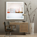 Veridian Collection Landscape 6 by Fox Studios - 40X40 Grey Acrylic Shadow Box