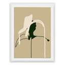 Celeste Stems 4 by Fox Studios - 48X72 Grey Acrylic Shadow Box