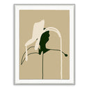 Celeste Stems 4 by Fox Studios - 24X32 Grey Acrylic Shadow Box