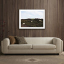 Luxe Canvas Sheep In Heather by Wesley and Emma Teague - 40X30 White Maple