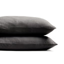 Luxe Haven Sable Sham Set Of 2 - Sable Dark Grey King