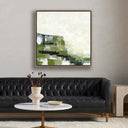 Aurelian Envision Green by Melanie Biehle - 40X40 Rustic Walnut Floater