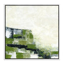 Aurelian Envision Green by Melanie Biehle - 40X40 White Maple Floater