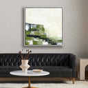 Aurelian Envision Green by Melanie Biehle - 40X40 White Maple Floater