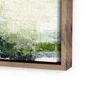 Aurelian Envision Green by Melanie Biehle - 48X48 Rustic Walnut Floater